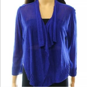 INC Blue Cardigan Sweater XL